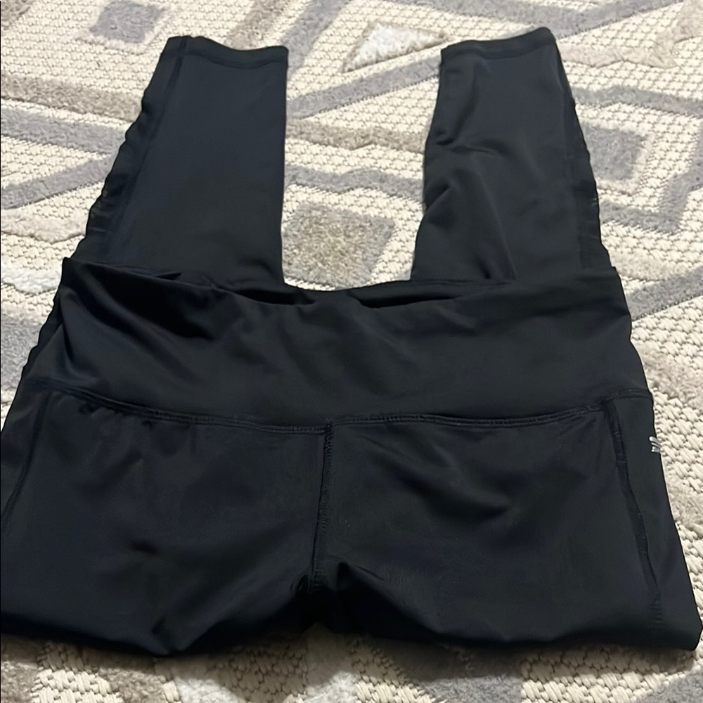 Skechers Black Capris with Stretchy Waistband